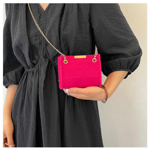 Women's Fashion Korean Style Environmental Protection Shoulder Messenger Lunch Small Square Bag - Image 4