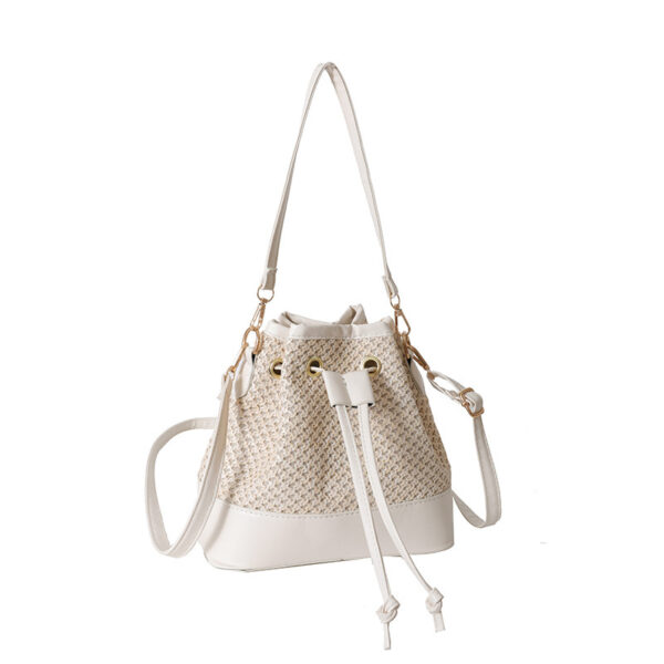High-grade Online Red And Western Style Woven Shoulder Bag - Image 8