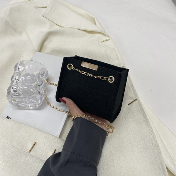 Women's Fashion Korean Style Environmental Protection Shoulder Messenger Lunch Small Square Bag - Image 3