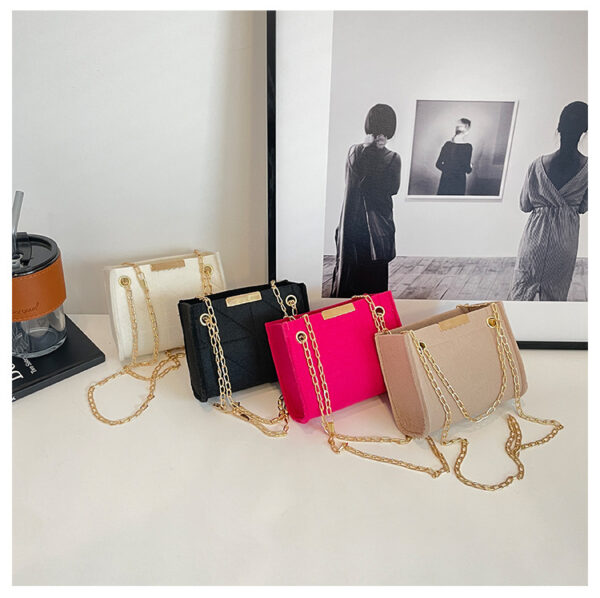 Women's Fashion Korean Style Environmental Protection Shoulder Messenger Lunch Small Square Bag - Image 5