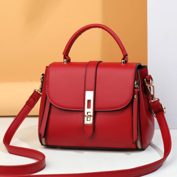 Women's Shoulder Bag Soft Leather Portable Messenger Bag - Image 4