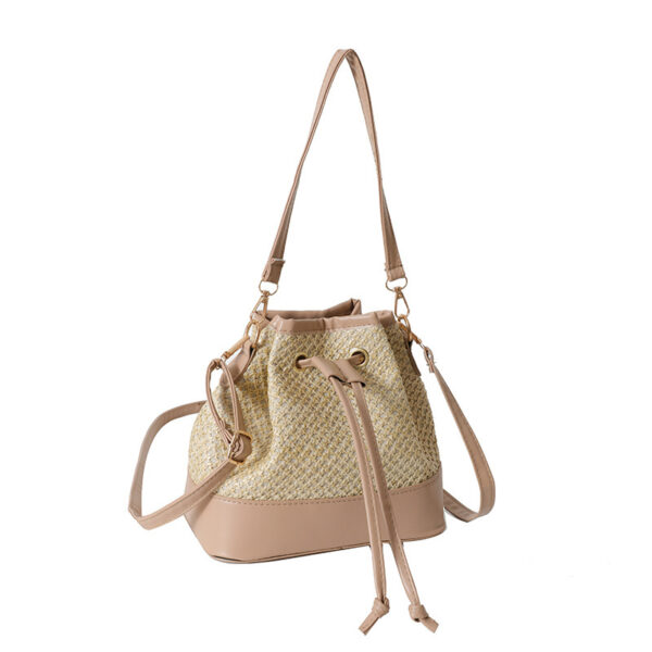 High-grade Online Red And Western Style Woven Shoulder Bag - Image 2