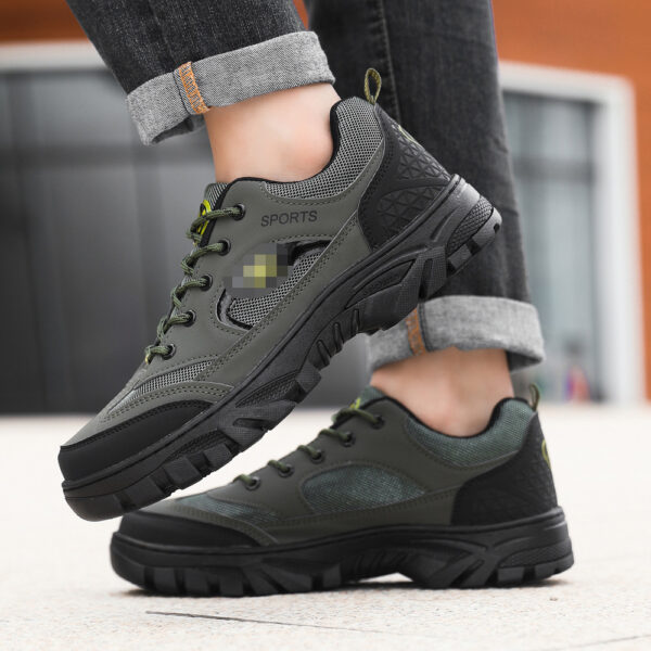 Plus Size Men's Comfortable Breathable Casual Shoes Lace-up - Image 3