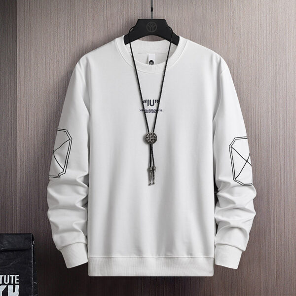 Youth Round Neck Casual Autumn Cotton Sweater Men's Long Sleeves - Image 6