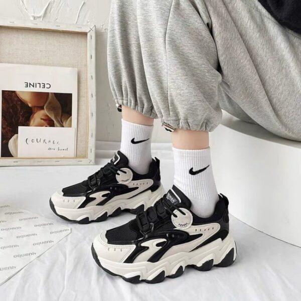 Autumn And Winter New Women's Colorblock Sneakers - Image 4