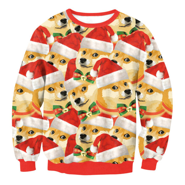 Autumn Winter Fashion Christmas Sweater Santa Elf Funny Pullover Womens Mens Print Sweaters Tops Clothing - Image 9