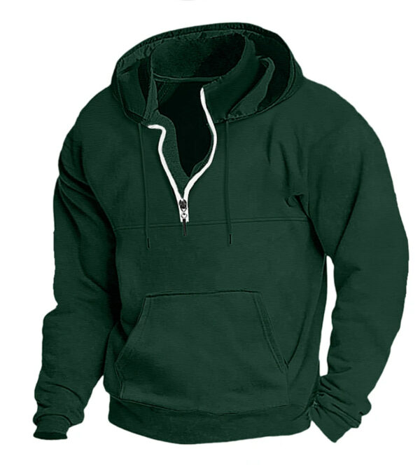 European And American Autumn And Winter New Hooded Sweater Thick Casual Jacket Men - Image 10