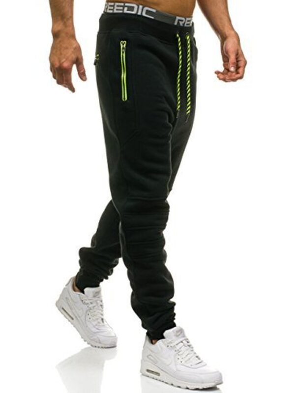 Men's casual pants zipper stitching sports pants - Image 5