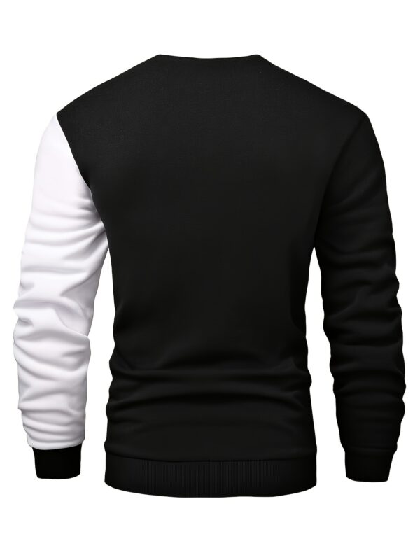 Loose Color Matching Outdoor Keep Warm Undershirt Base Shirt - Image 3