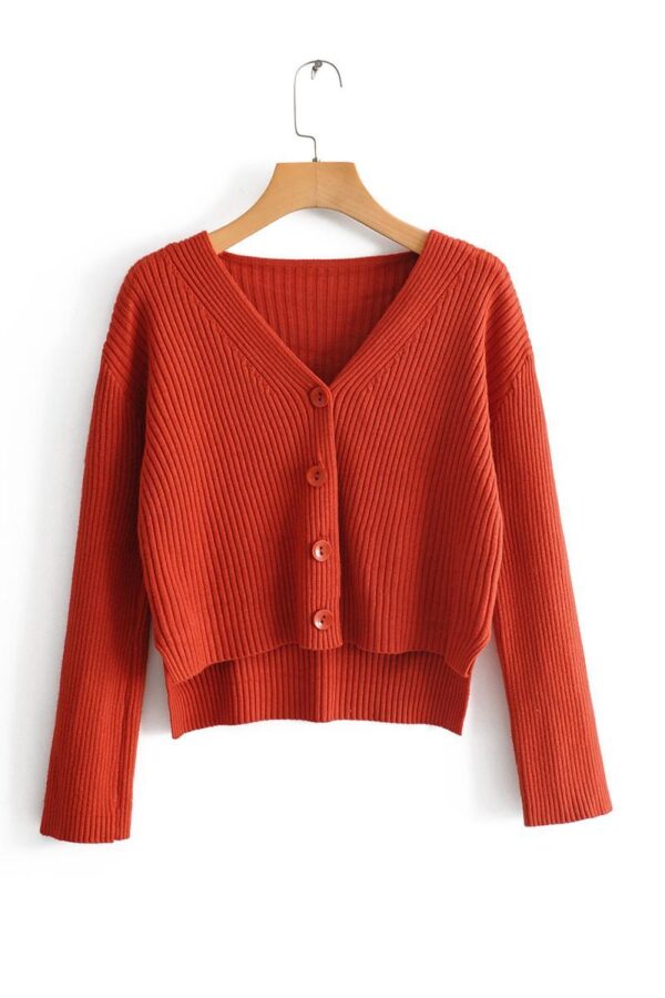 Cardigan sweater coat top woman - Image 3