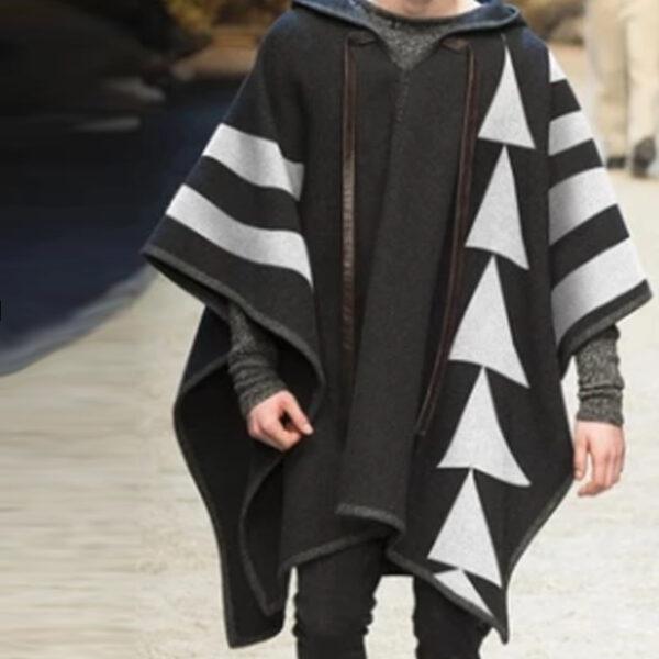 Men's Casual Hedging Print Hooded Trendy Coat Jacket Men - Image 2