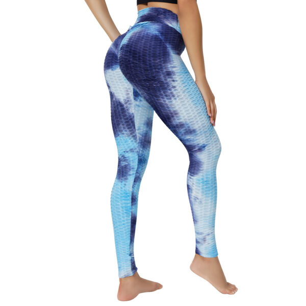 Yoga Jacquard Tie-Dye Yoga Clothes Bubble Yoga Pants - Image 9