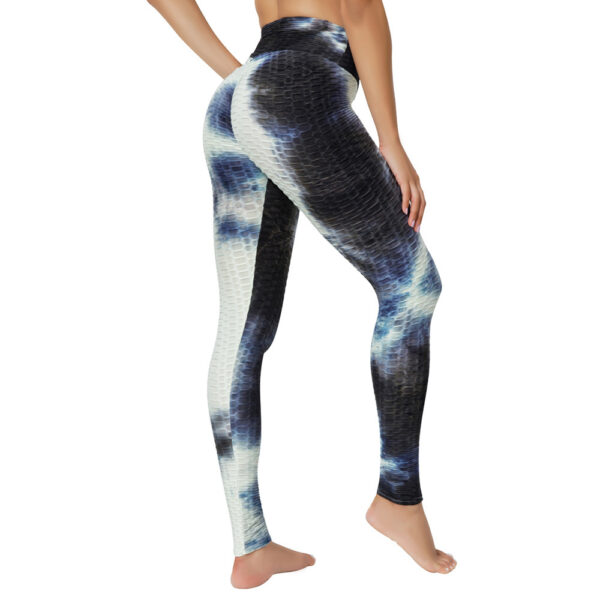 Yoga Jacquard Tie-Dye Yoga Clothes Bubble Yoga Pants - Image 6