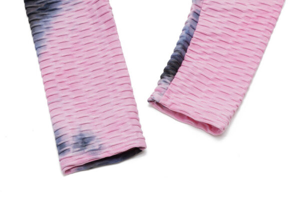 Yoga Jacquard Tie-Dye Yoga Clothes Bubble Yoga Pants - Image 5
