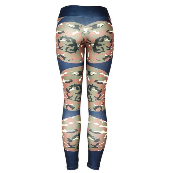 Print patchwork yoga leggings - Image 2