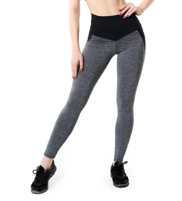 Contrasting Color Stitching Hip-Lifting Slim-Fitting Sports Running FitnessYoga Leggings - Image 8