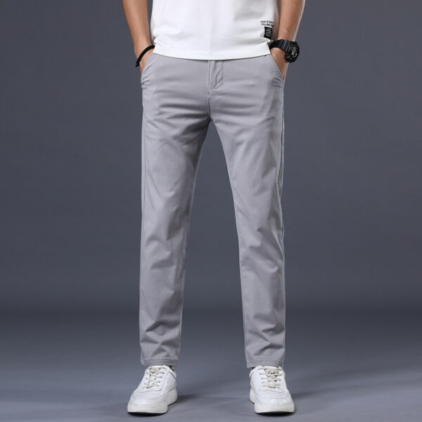 New Style Casual Pants Men's Trousers Spring And Summer Slim Straight Thin Long Pants - Image 5