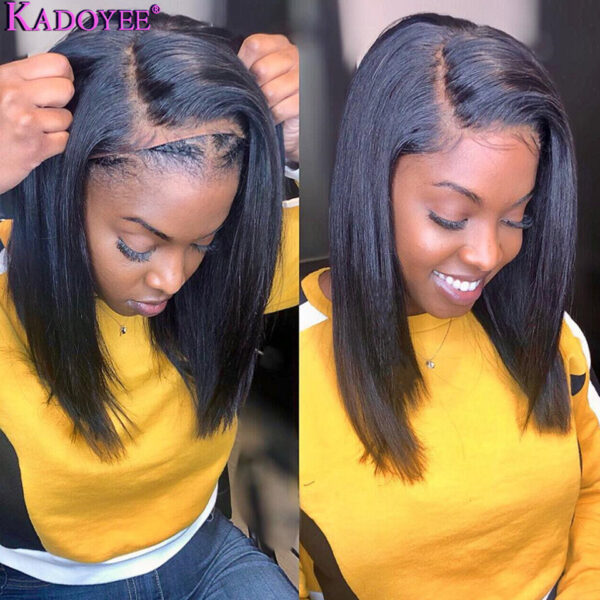 Europe, America, African Wigs,Female Human Hair Wigs, Front Lace Real Wigs - Image 2