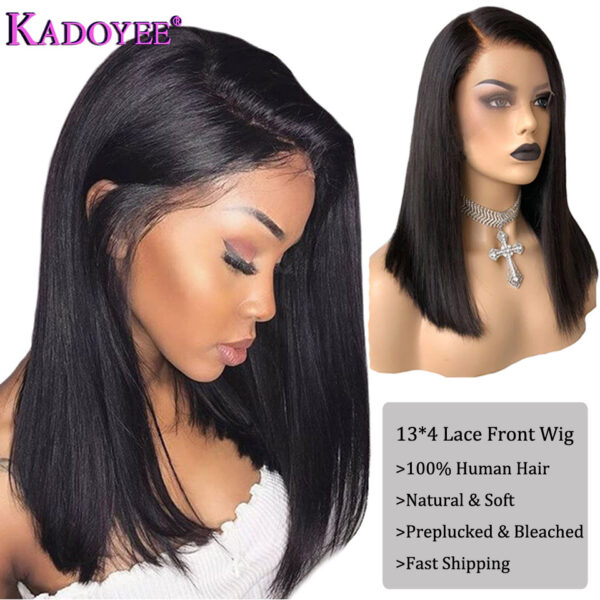 Europe, America, African Wigs,Female Human Hair Wigs, Front Lace Real Wigs - Image 3