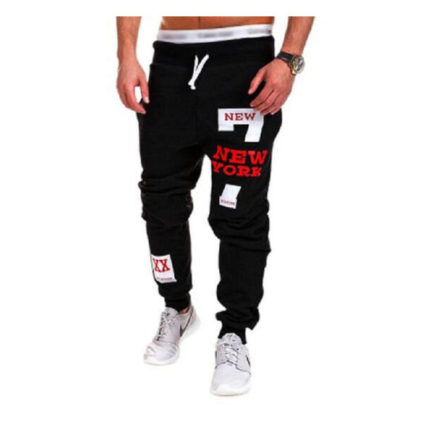 Number 7 Printed Letter Bouquet Foot Pants - Image 2