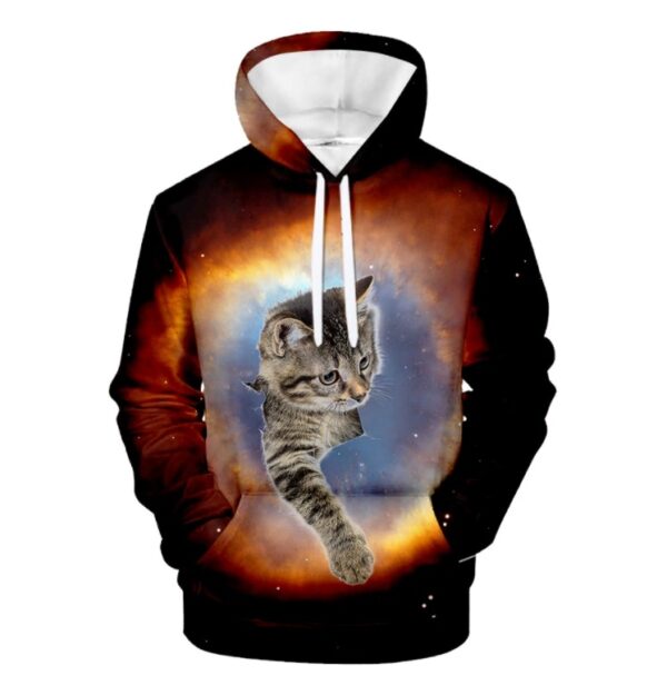 Cute Cat Hoodies Men Women Sweatshirt - Image 4