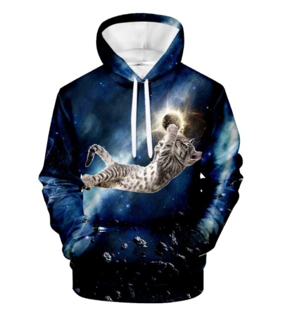 Cute Cat Hoodies Men Women Sweatshirt - Image 5