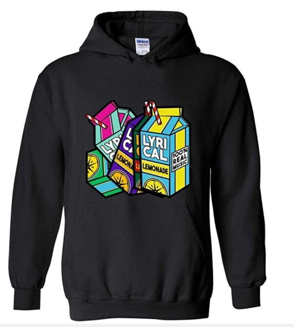 Lyrical Lemonade Lemon Print Europe And The United States Plus Velvet Hooded Sweater Men And Women Hoodies - Image 3