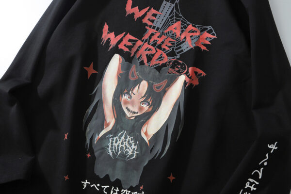 Anime street collar hoodie - Image 3