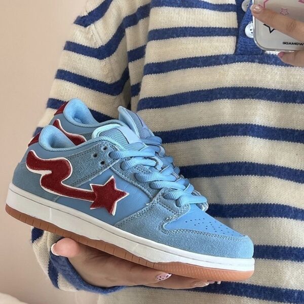 Couple Casual Shoes Ins Trendy Niche Color Matching Meteor Board Shoes For Women - Image 3