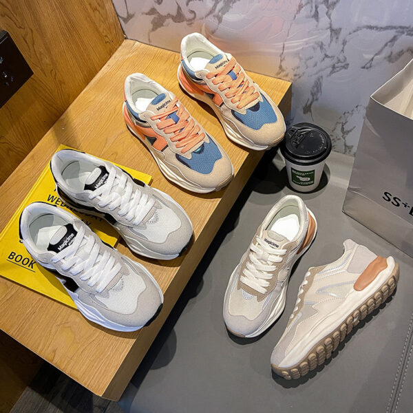 Autumn New Ins Korean Style Breathable White Shoes For Women - Image 5