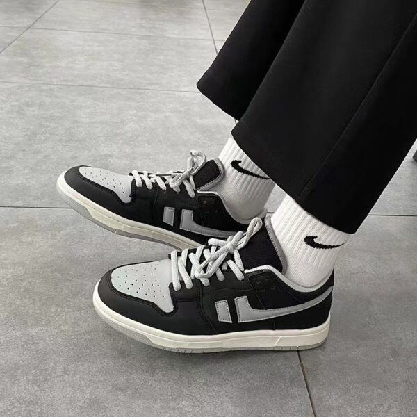 Women's Shadow Gray Shoes Skateboard Trendy Low-top Platform Versatile Ins Casual Sneaker - Image 3