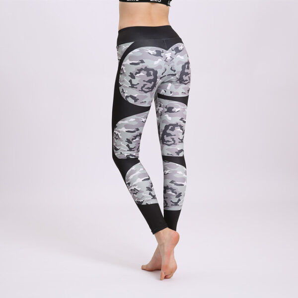 Print patchwork yoga leggings - Image 4