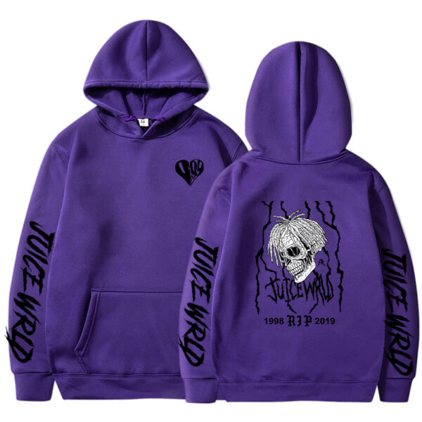 Men's And Women's Printed Loose Hoodie - Image 4