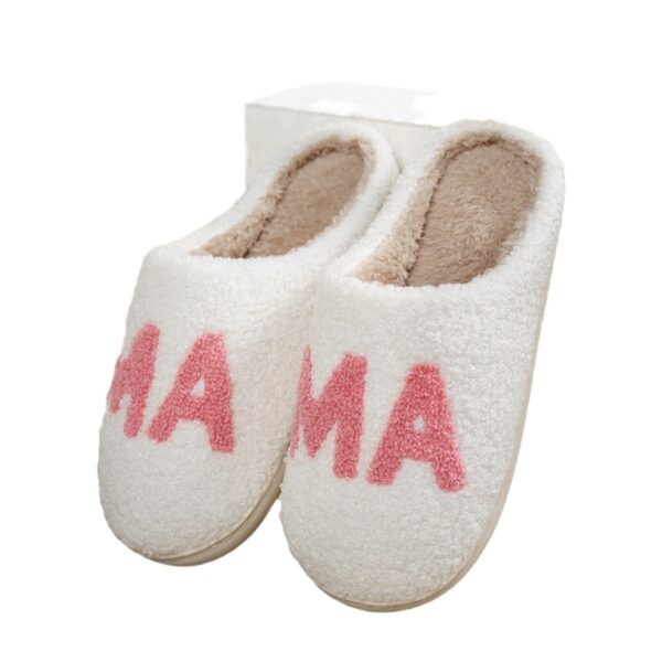 MAMA Christmas Gift Plush Cotton Slippers - Image 5