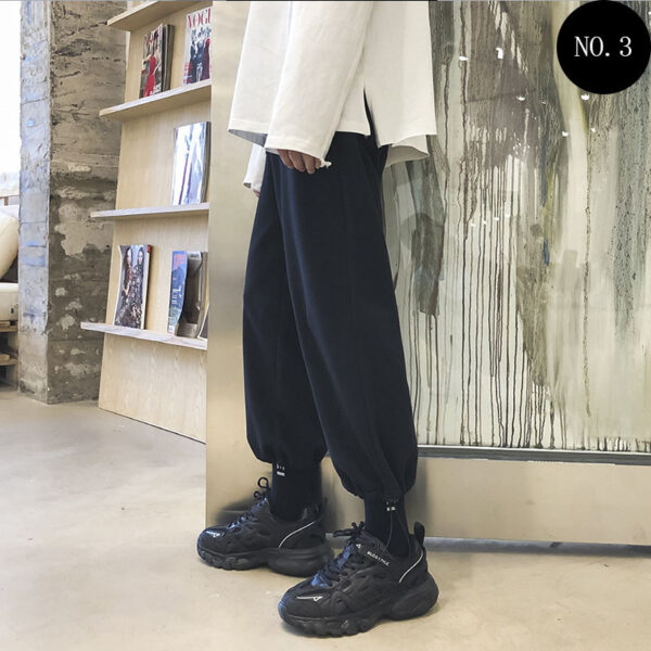 Men's Casual Sports Trousers Slim-Fit Trend Long Pants - Image 3