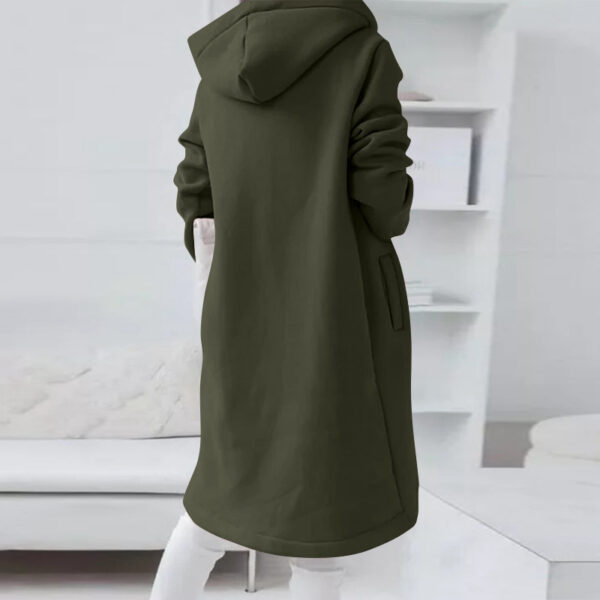 Hoodie Sweatshirt Zipper Hooded Long Sleeve Sweater With Pocket Outerwear Tops Clothes - Image 4