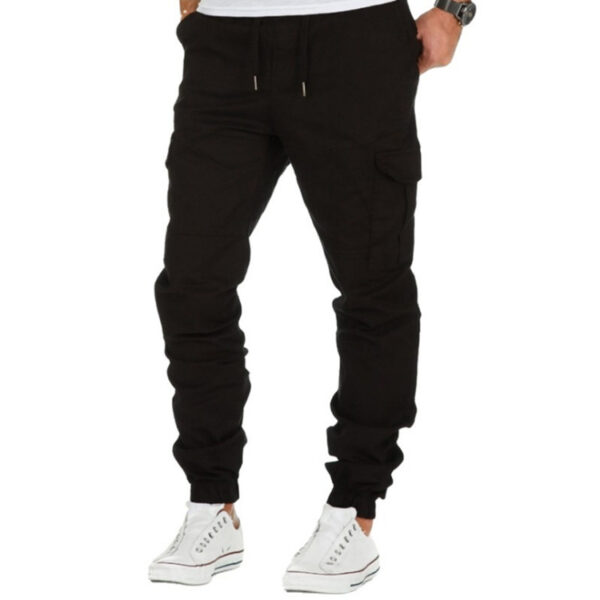 Explosive Style Tooling Multi-pocket Trousers Men's Woven Casual Pants Sports Trousers Men - Image 3