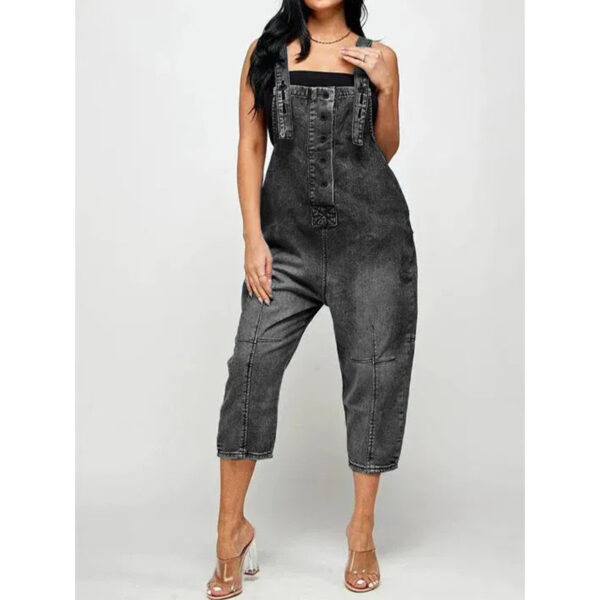 Women's Clothing Fashion Casual Siamese Suspender Jeans Women - Image 9