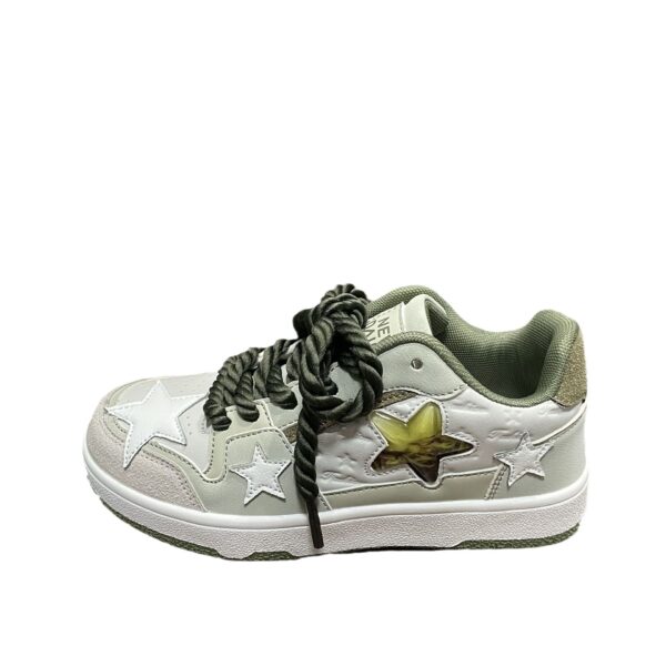 Contrast Color Casual All-match White Shoes - Image 4