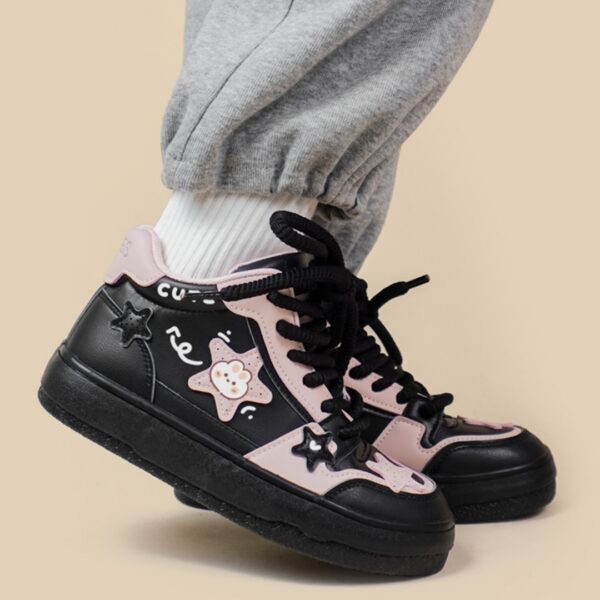 Women's Versatile Sports And Leisure High Top Sneakers - Image 4