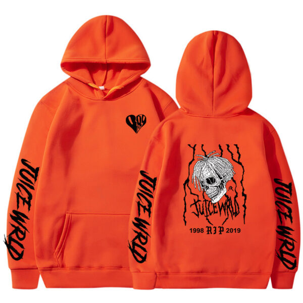 Men's And Women's Printed Loose Hoodie - Image 5