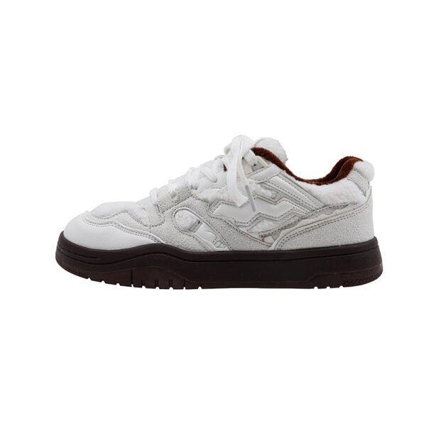 White Casual Women's Fashion Shoes Campus Student Board Shoes - Image 2