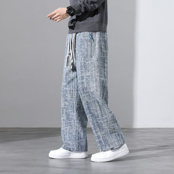 Loose Tappered Korean Style Trendy Casual Pants - Image 3