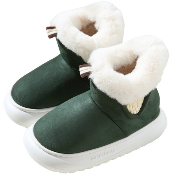 Plush All-inclusive Thick Bottom Non-slip Thick Cotton Shoes - Image 7