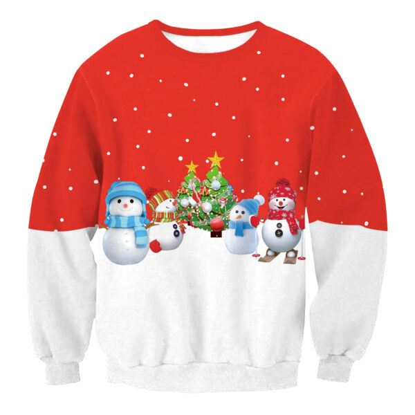 Autumn Winter Fashion Christmas Sweater Santa Elf Funny Pullover Womens Mens Print Sweaters Tops Clothing - Image 6