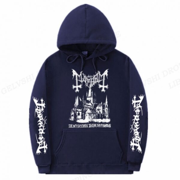 Men's Solid Color Printed Fashion Hoodie - Image 8