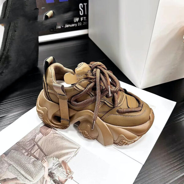 Fried Street Women's Super Hot All-match Small Thick Bottom Increased Lightweight Sneaker - Image 5