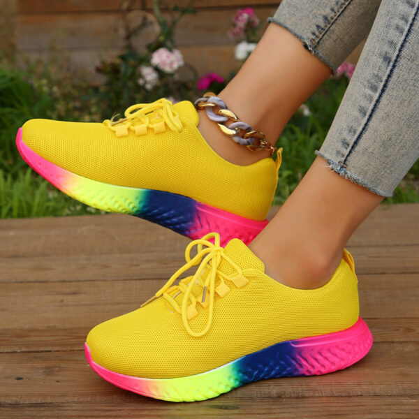 Women's Plus Size Rainbow Low Stretch Pumps - Image 6