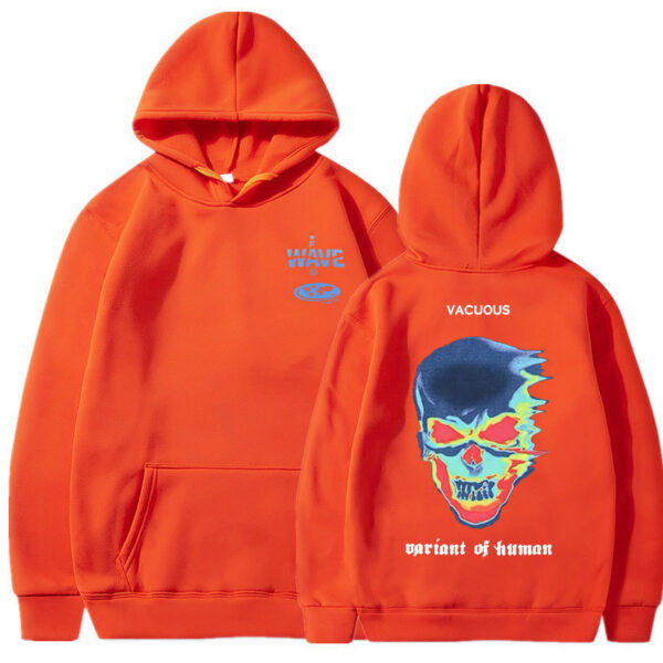 Skeleton Thermal Imaging Graphic Print Hoodie Men Women - Image 9