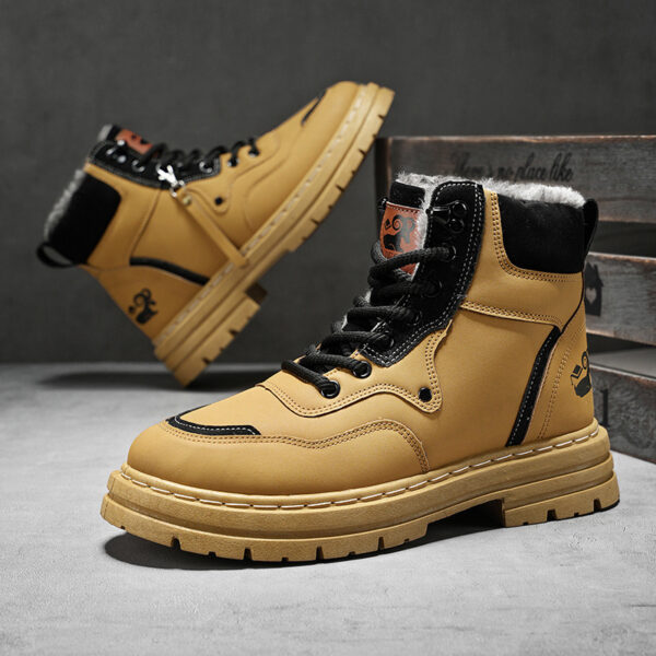Men's Fashion British Style High-top Martin Boots - Image 3
